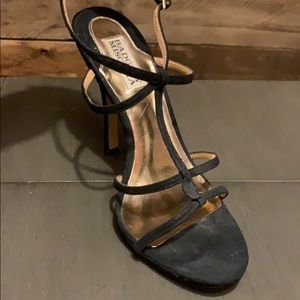 Badgley Mischka Black Strappy Heela